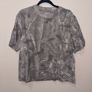 Abercrombie & Fitch Gray Camo Short Sleeve Tee